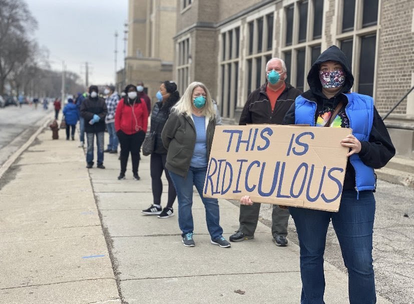 Ridiculous wisconsin voting line